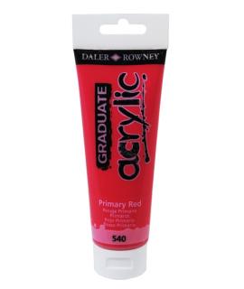 Daler Rowney Graduate Pintura Acrilica - Tubo de Plastico - 120ml - Color Rojo Primario