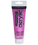 Daler Rowney Graduate Pintura Acrilica - Tubo de Plastico - 120ml - Color Rosa Metalico