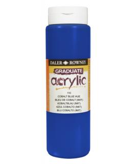 Daler Rowney Graduate Pintura Acrilica - Botella de Plastico - 500ml - Color Azul Cobalto