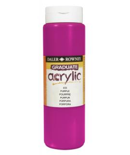 Daler Rowney Graduate Pintura Acrilica - Botella de Plastico - 500ml - Color Lila