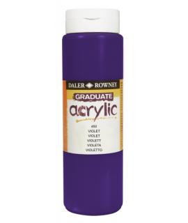 Daler Rowney Graduate Pintura Acrilica - Botella de Plastico - 500ml - Color Violeta