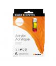 Daler Rowney Simply Pack de 6 Pinturas Acrilicas - Tubos de Aluminio - 12ml - Colores Surtidos