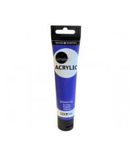Daler Rowney Simply Pintura Acrilica - Tubo de Plastico - 75ml - Color Ultramarino