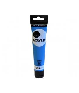 Daler Rowney Simply Pintura Acrilica - Tubo de Plastico - 75ml - Color Azul Claro