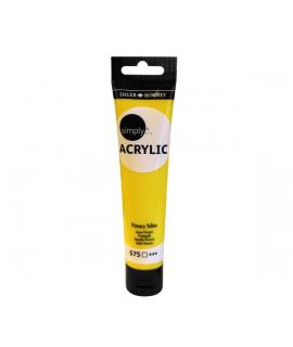 Daler Rowney Simply Pintura Acrilica - Tubo de Plastico - 75ml - Color Amarillo de Proceso