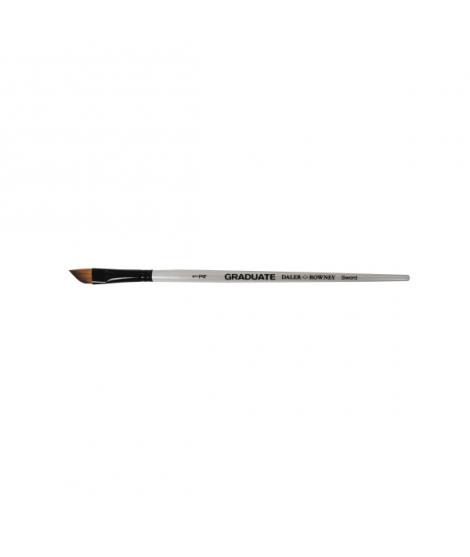 Daler Rowney Graduate Pincel Multitecnica - Pelo Sintetico - Mango Corto - Corte Espada 1/4"