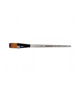 Daler Rowney Graduate Pincel Multitecnica - Pelo Sintetico - Mango Corto - Plano Extralargo 3/4"