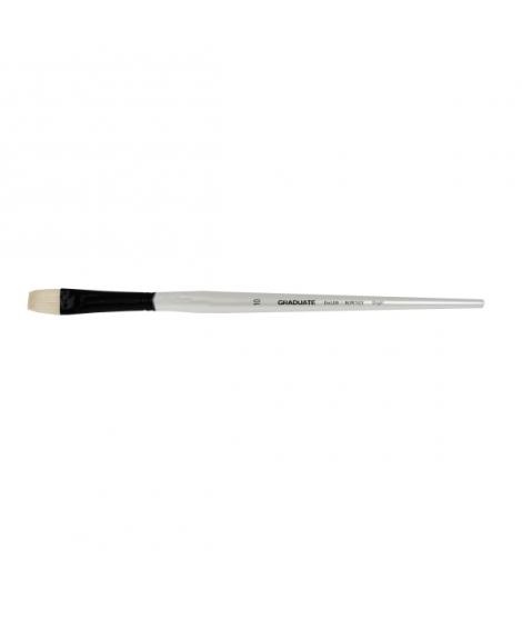 Daler Rowney Graduate Pincel para Oleo - Pelo de Cerda Natural - Mango Largo - Bright - N°10