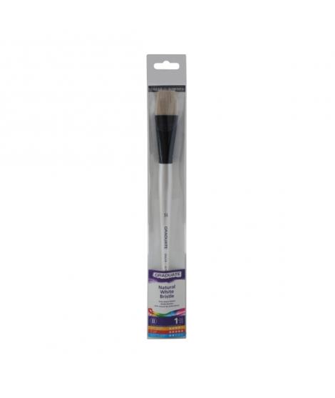 Daler Rowney Graduate Pincel para Oleo - Pelo de Cerda Natural - Mango Largo - Bright - N°14