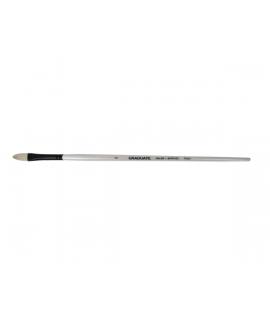 Daler Rowney Graduate Pincel para Oleo - Pelo de Cerda Natural - Mango Largo - Lengua de Gato - N°4