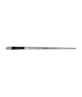 Daler Rowney Graduate Pincel para Oleo - Pelo de Cerda Natural - Mango Largo - Lengua de Gato - N°8