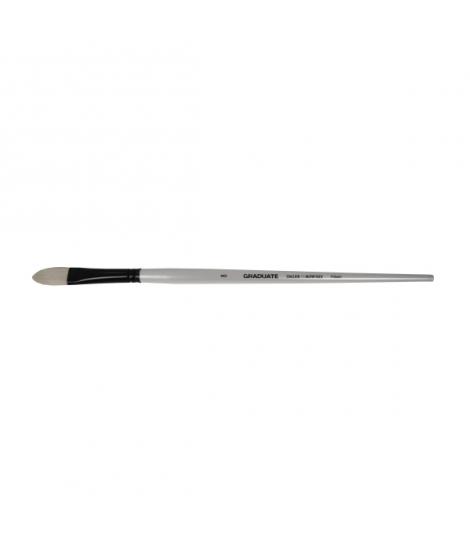 Daler Rowney Graduate Pincel para Oleo - Pelo de Cerda Natural - Mango Largo - Lengua de Gato - N°8