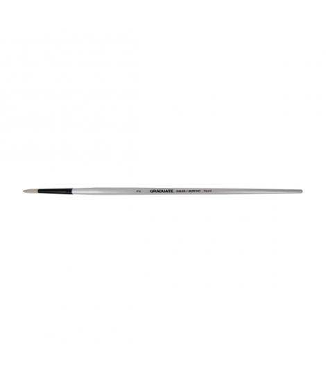 Daler Rowney Graduate Pincel para Oleo - Pelo de Cerda Natural - Mango Largo - Redondo - N°2