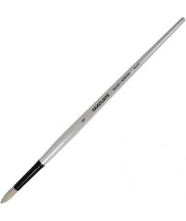 Daler Rowney Graduate Pincel para Oleo - Pelo de Cerda Natural - Mango Largo - Redondo - N°6