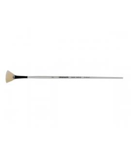 Daler Rowney Graduate Pincel para Oleo - Pelo de Cerda Natural - Mango Largo - Abanico - N°2