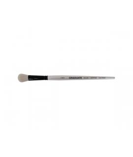 Daler Rowney Graduate Pincel Acuarela - Pelo de Cabra Natural - Mango Corto - Oval Lavis 1/2"