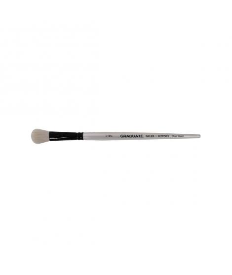 Daler Rowney Graduate Pincel Acuarela - Pelo de Cabra Natural - Mango Corto - Oval Lavis 1/2"