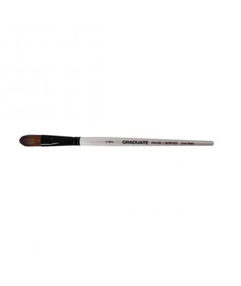 Daler Rowney Graduate Pincel Acuarela - Mezcla de Pelo de Pony y Sintetico - Mango Corto - Oval Lavis 1/2"