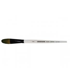 Daler Rowney Graduate Pincel Acuarela - Mezcla de Pelo de Pony y Sintetico - Mango Corto - Oval Lavis 3/4"