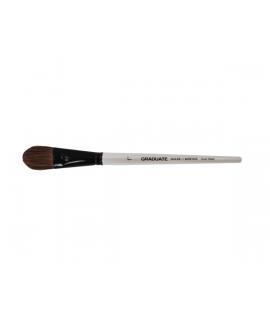 Daler Rowney Graduate Pincel Acuarela - Mezcla de Pelo de Pony y Sintetico - Mango Corto - Oval Lavis 1"
