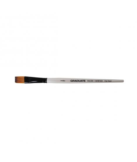 Daler Rowney Graduate Pincel Multitecnica - Pelo Sintetico - Mango Corto - Plano Lavis 1/2"
