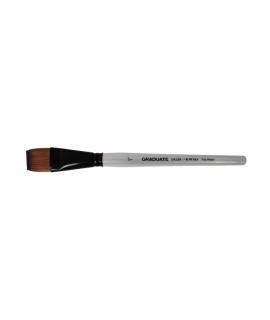 Daler Rowney Graduate Pincel Multitecnica - Pelo Sintetico - Mango Corto - Plano Lavis 1"