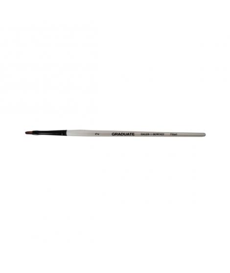 Daler Rowney Graduate Pincel Multitecnica - Pelo Sintetico - Mango Corto - Lengua de Gato Nº 2