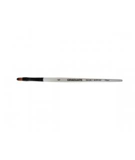 Daler Rowney Graduate Pincel Multitecnica - Pelo Sintetico - Mango Corto - Lengua de Gato Nº6