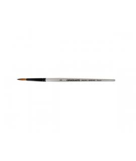 Daler Rowney Graduate Pincel Multitecnica - Pelo Sintetico - Mango Corto - Redondo Nº6