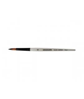 Daler Rowney Graduate Pincel Multitecnica - Pelo Sintetico - Mango Corto - Redondo Nº10