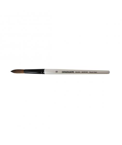 Daler Rowney Graduate Pincel Acuarela - Mezcla de Pelo de Pony y Sintetico - Mango Corto - Redondo Lavis Nº18