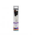 Daler Rowney Graduate Pack de 3 Pinceles Multitecnica - Pelo Sintetico - Mango Corto