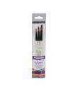 Daler Rowney Graduate Pack de 3 Pinceles Multitecnica - Pelo Sintetico - Mango Corto