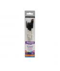 Daler Rowney Graduate Pack de 4 Pinceles Multitecnica - Pelo Sintetico - Mango Corto