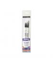 Daler Rowney Graduate Pack de 4 Pinceles Multitecnica - Pelo Sintetico - Mango Corto