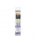 Daler Rowney Graduate Pack de 5 Pinceles Multitecnica - Pelo Sintetico - Mango Corto