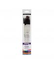 Daler Rowney Graduate Pack de 5 Pinceles Multitecnica - Pelo Sintetico - Mango Largo