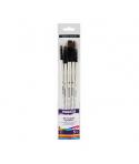 Daler Rowney Graduate Pack de 5 Pinceles Multitecnica - Pelo Sintetico - Mango Largo