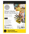 Daler Rowney Simply Bloc Encolado Mix Media - A4 - 160g - 30 Hojas - Color Blanco