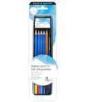 Daler Rowney Simply Pack de 8 Piezas - Lapices Acuarelables - Estuche Metalico - Colores Surtidos
