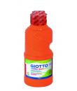 Giotto Extra Quality Fluo Tempera - 250ml - Lispa para el Uso - Botella Bio Pet - Color Naranja Fluorescente