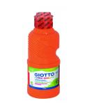 Giotto Extra Quality Fluo Tempera - 250ml - Lispa para el Uso - Botella Bio Pet - Color Naranja Fluorescente
