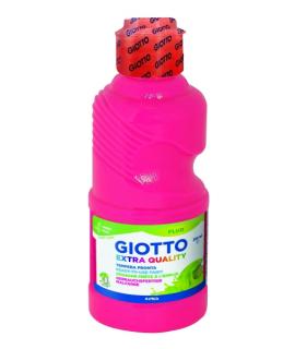 Giotto Extra Quality Fluo Tempera - 250ml - Lispa para el Uso - Botella Bio Pet - Color Rosa Fluorescente