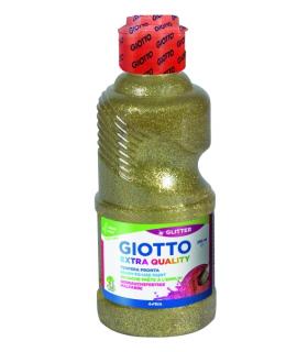 Giotto Extra Quality Glitter Tempera - 250ml - Lispa para el Uso - Botella Bio Pet - Color Oro