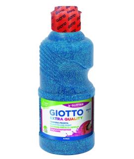Giotto Extra Quality Glitter Tempera - 250ml - Lispa para el Uso - Botella Bio Pet - Color Cyan