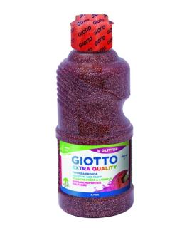 Giotto Extra Quality Glitter Tempera - 250ml - Lispa para el Uso - Botella Bio Pet - Color Bronce
