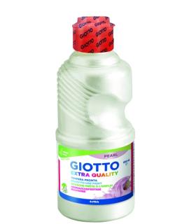 Giotto Extra Quality Pearl Tempera - 250ml - Lispa para el Uso - Botella Bio Pet - Color Blanco