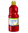 Giotto School Paint Tempera - 500ml - Lista para el Uso - Super Lavable - Botella Bio Pet - Color Rojo Bermellon