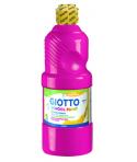 Giotto School Paint Tempera - 500ml - Lista para el Uso - Super Lavable - Botella Bio Pet - Color Magenta