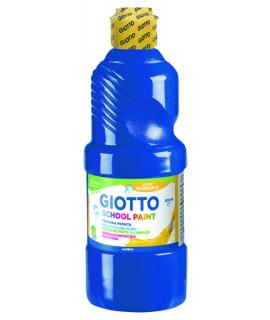 Giotto School Paint Tempera - 500ml - Lista para el Uso - Super Lavable - Botella Bio Pet - Color Azul